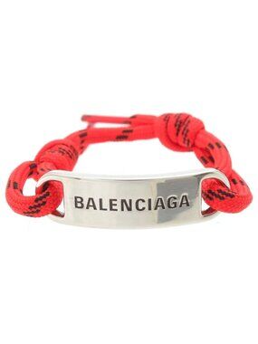 Balenciaga Logo Plate Bracelet